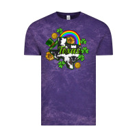 Cloud Purple Texas map St. Patrick's Vintage Tee - CowGirlArtShop