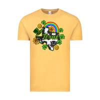 Vintage Mustard Texas map St. Patrick's Vintage Tee - CowGirlArtShop