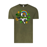 Vintage Olive Texas map St. Patrick's Vintage Tee - CowGirlArtShop