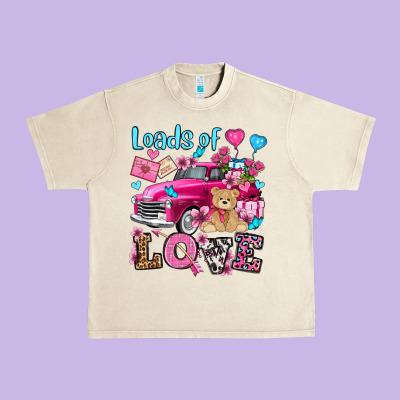 Loads Of Love Valentine's Day Olivia Urban Heavy Tee Designed By Oliviacreatesart