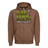 Chestnut dad lıfe totally naıled it Zipper Hoodie - BarkalooDesign