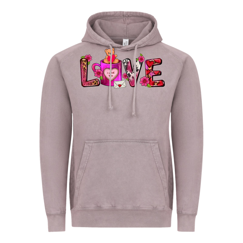 Love Coffee Mug Valentines Day Vintage Hoodie by FaDigitalArtStudio | Teevron