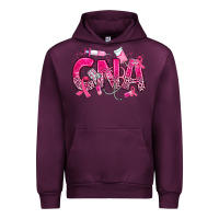 Mauve Wine breast cancer cna certified nursing assistant Urban Hoodie - JahusDesignShop
