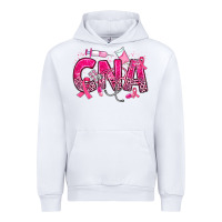 White breast cancer cna certified nursing assistant Urban Hoodie - JahusDesignShop