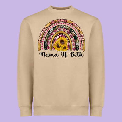Mama Of Both Rainbow Heavyweight Sweatshirt Designed By Artiststas