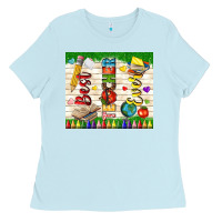 Baby Blue best teacher ever Ladies Tee - TumblerDesignByShophia