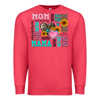 Cardinal mom mama mommy with hearts Premium Sweatshirt - AdoDesignShop