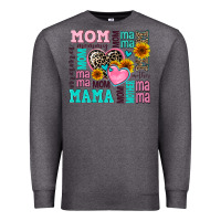 Charcoal Heather mom mama mommy with hearts Premium Sweatshirt - AdoDesignShop