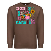 Chestnut mom mama mommy with hearts Premium Sweatshirt - AdoDesignShop