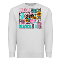 Dove Grey mom mama mommy with hearts Premium Sweatshirt - AdoDesignShop