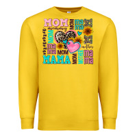 Lemon mom mama mommy with hearts Premium Sweatshirt - AdoDesignShop