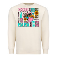Sandshell mom mama mommy with hearts Premium Sweatshirt - AdoDesignShop