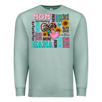 Seafoam mom mama mommy with hearts Premium Sweatshirt - AdoDesignShop