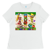 White best teacher ever Ladies Tee - TumblerDesignByShophia