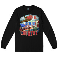 Black This is gods country Long Sleeve Tee - FaDigitalArtStudio