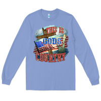Colony Blue This is gods country Long Sleeve Tee - FaDigitalArtStudio