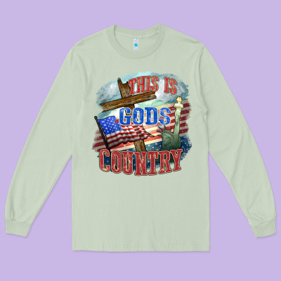 This Is Gods Country Long Sleeve Tee Designed By Fadigitalartstudio