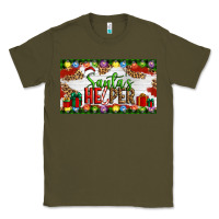 Army Green Christmas Santa's Helper Classic Tee - Artiststas