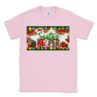Bubblegum Pink Christmas Santa's Helper Classic Tee - Artiststas