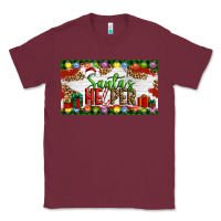 Burgundy Christmas Santa's Helper Classic Tee - Artiststas