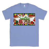 Colony Blue Christmas Santa's Helper Classic Tee - Artiststas