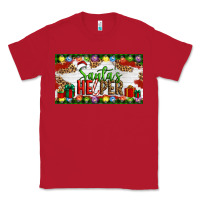 Red Christmas Santa's Helper Classic Tee - Artiststas