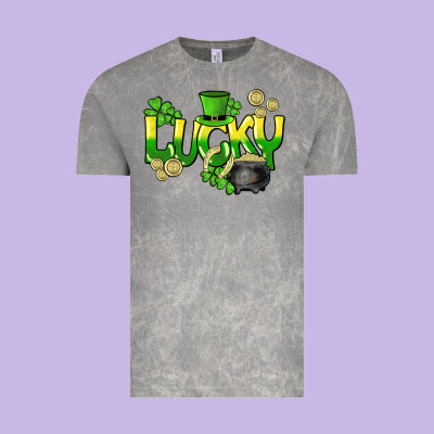 Lucky St. Patrick's Day Vintage Tee Designed By Howdyjamesfarm