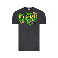 Vintage Black Lucky St. Patrick's Day Vintage Tee - HowdyJamesFarm