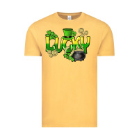 Vintage Mustard Lucky St. Patrick's Day Vintage Tee - HowdyJamesFarm