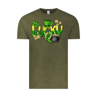 Vintage Olive Lucky St. Patrick's Day Vintage Tee - HowdyJamesFarm