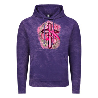 Cloud Purple breast cancer cross Vintage Hoodie - FaDigitalArtStudio