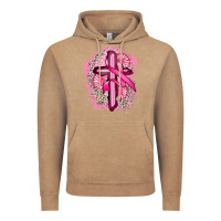 Vintage Coffee breast cancer cross Vintage Hoodie - FaDigitalArtStudio