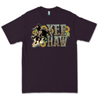 Plum Yee haw Cowboy western Premium Tee - HowdyJamesFarm