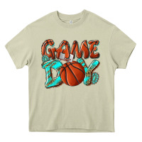 Mossy Game day leopard basketball Heavy Core Tee - NancyCooperArtShop