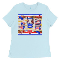 Baby Blue 4 th of july Ladies Tee - TumblerDesignByShophia