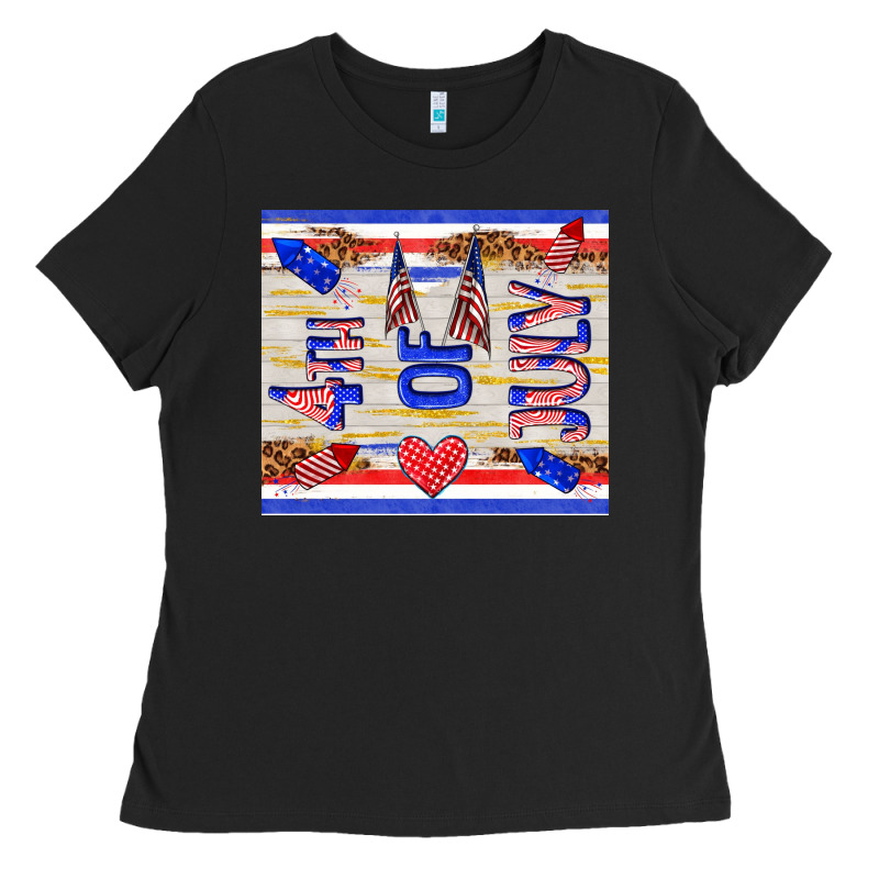 4 Th Of July Ladies Tee by TumblerDesignByShophia | Teevron