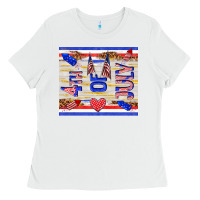 White 4 th of july Ladies Tee - TumblerDesignByShophia