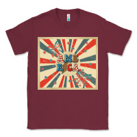 Burgundy retro america Classic Tee - TumblerDesignByShophia