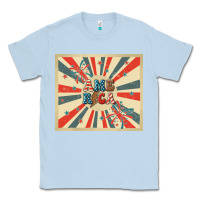 Dusty Blue retro america Classic Tee - TumblerDesignByShophia