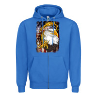 True Royal american mullet   eagle Zipper Hoodie - BarkalooDesign