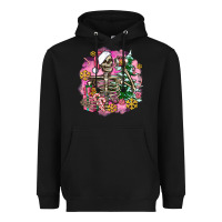 Black pink coffee gifts christmas skeleton coffee Heavyweight Hoodie - AdoDesignShop