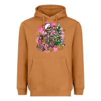 Meerkat pink coffee gifts christmas skeleton coffee Heavyweight Hoodie - AdoDesignShop