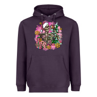 Plum pink coffee gifts christmas skeleton coffee Heavyweight Hoodie - AdoDesignShop