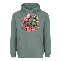Sage pink coffee gifts christmas skeleton coffee Heavyweight Hoodie - AdoDesignShop