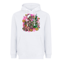 White pink coffee gifts christmas skeleton coffee Heavyweight Hoodie - AdoDesignShop