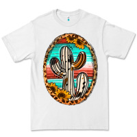 White cowhide serape and sunflower cactus Premium Tee - Jasminsmagicworld