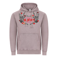Vintage Zinc Happy Valentine's Day skeleton hands Vintage Hoodie - FaDigitalArtStudio