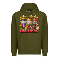 Army Green Nuts About Christmas Premium Hoodie - CowhideDigitalArt
