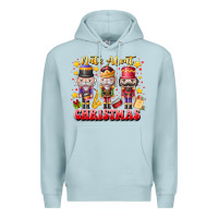 Blue Mist Nuts About Christmas Premium Hoodie - CowhideDigitalArt