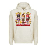 Oatmeal Heather Nuts About Christmas Premium Hoodie - CowhideDigitalArt